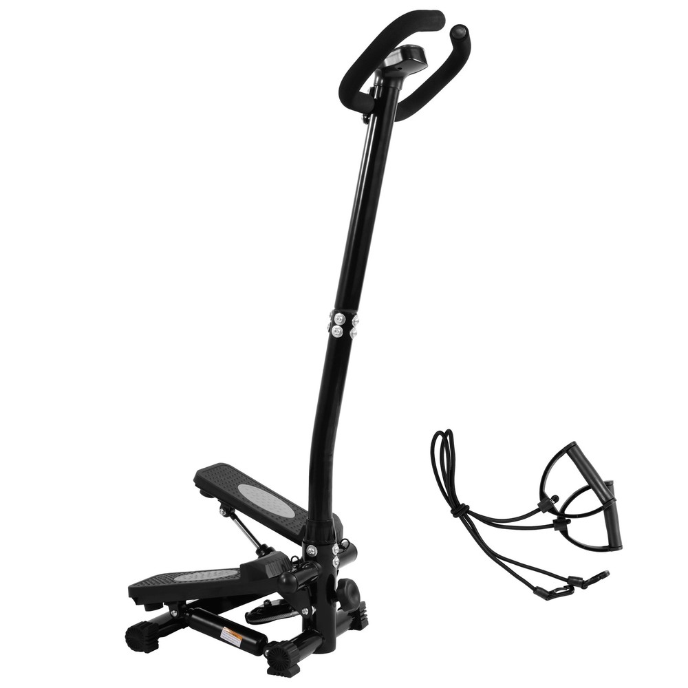 Mini Steppers W/ Handlebar Stair Steeper W/ Resistance Bands Portable Stepper