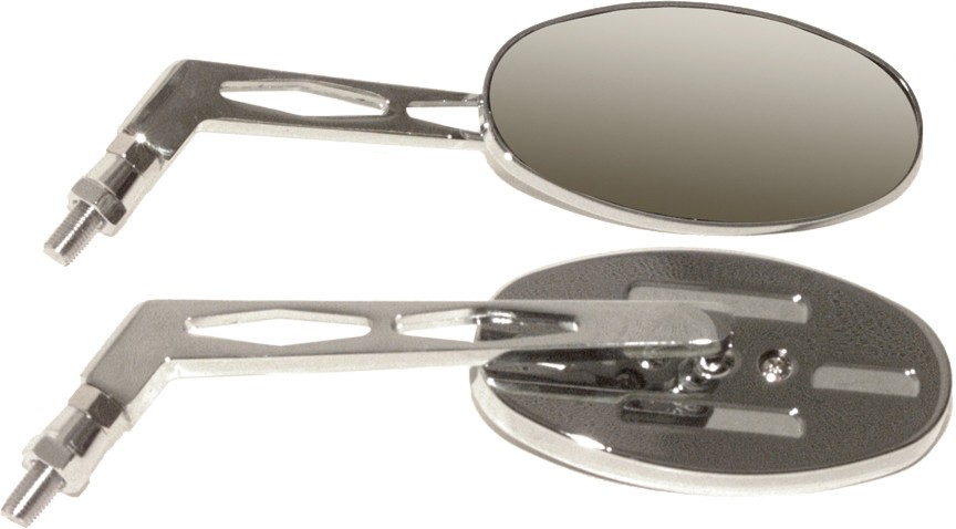 EMGO 20-26307 MIRROR OVAL BILLET L/STEM