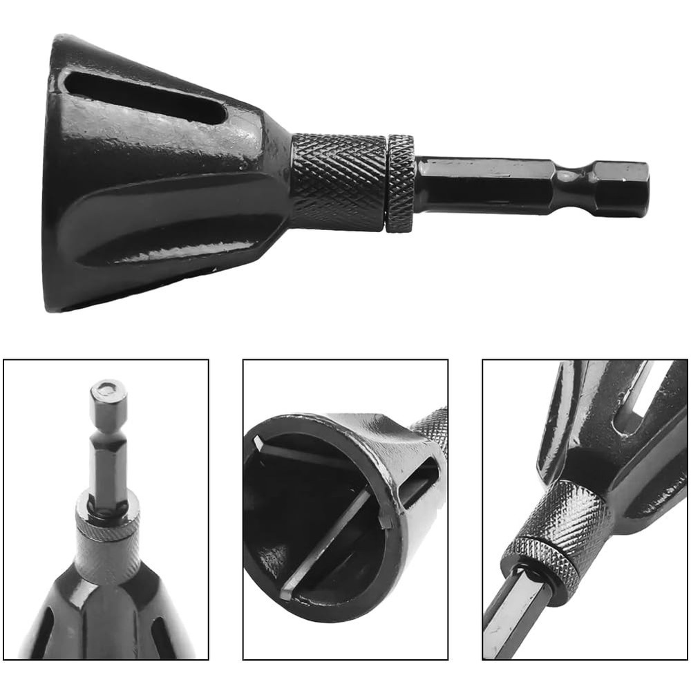 Deburring External Chamfer Tool Tungsten Carbide Blade 1/4 Inch Hex Shank Extern