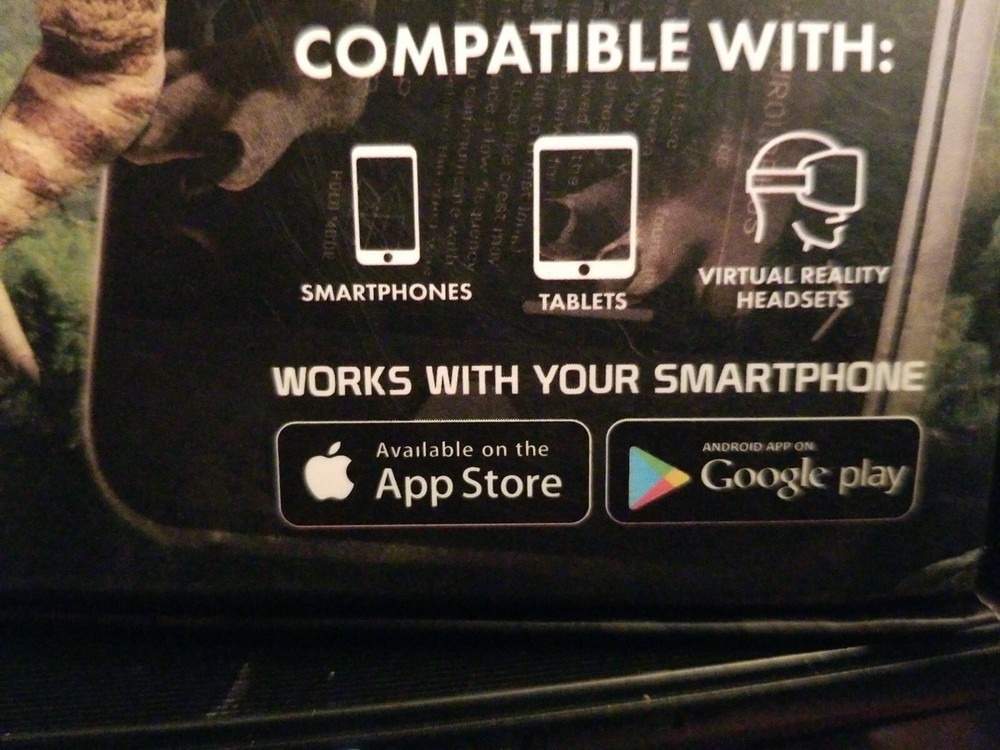 NEW 4D+ Dinosaur Experience Augmented Reality Cards + VR Virtual Reality Headset