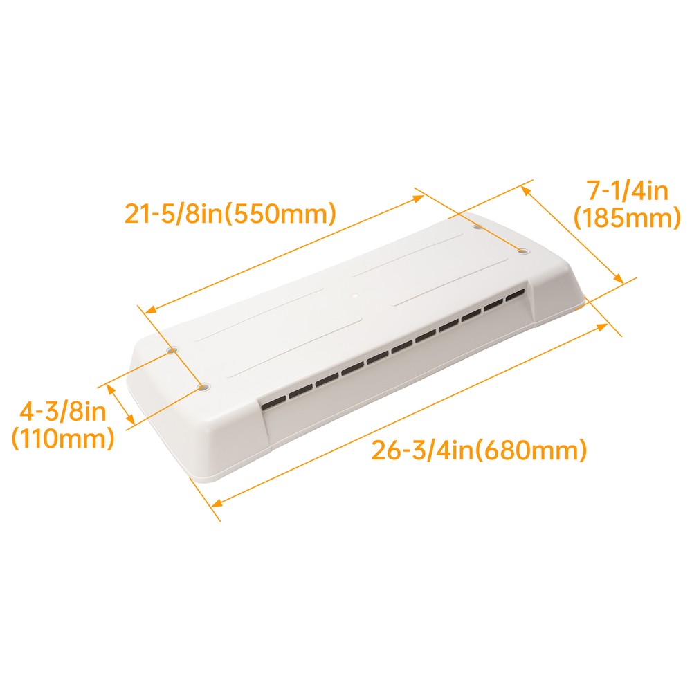 For Truck RV Camper Refrigerator Vent Lid #65528 For Dometic Refrigerator Vent