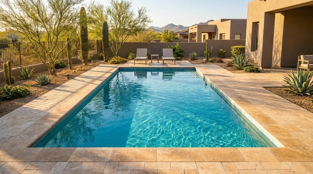 12' x 24' Rectangle in ground pool kit with 9' deep end