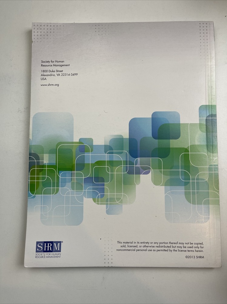 SHRM Learning System books 2013