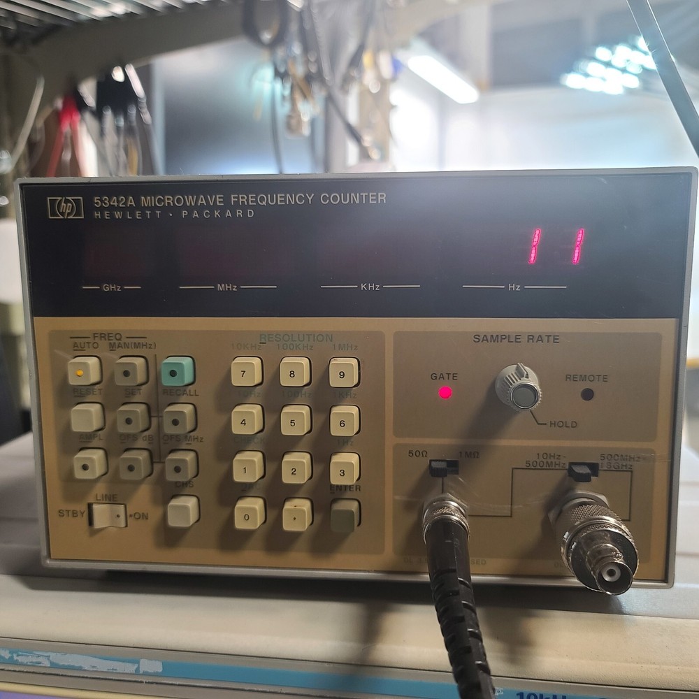 HP HEWLETT PACKARD 5342A 18GHz MICROWAVE FREQUENCY COUNTER