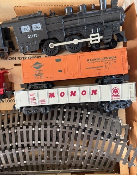 1960s Gilbert American Flyer S Gauge Train Set #20239 Box Track Pull-Mor