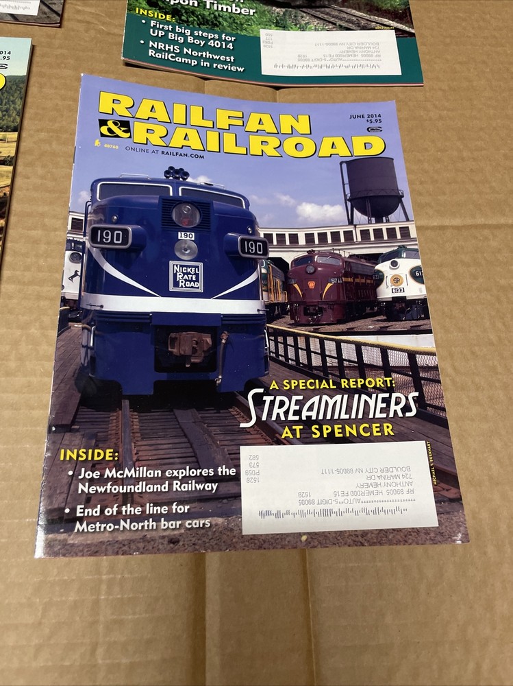 8 issues -Year 2014 RAILFAN & RAILROAD magazines Volume 33 issues 1-12