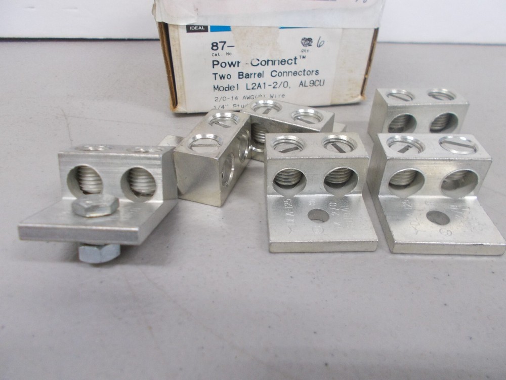 6 POWER CONNECT TWO BARREL CONNECTORS PART # 87-042