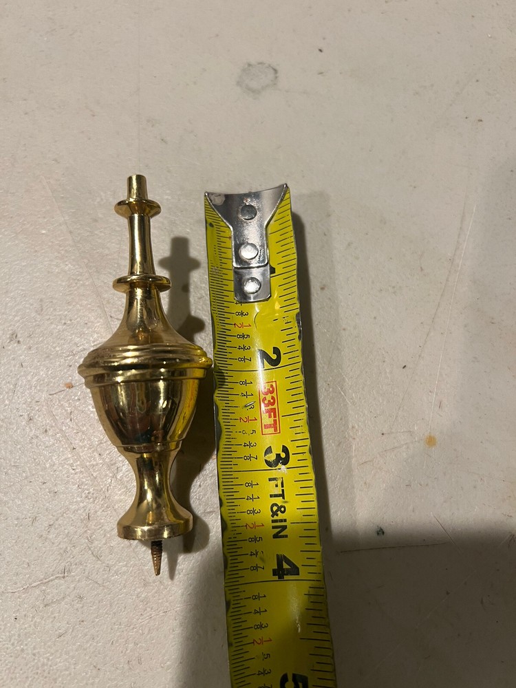 ANTIQUE/VINTAGE CLOCK SOLID BRASS TOP FINIAL