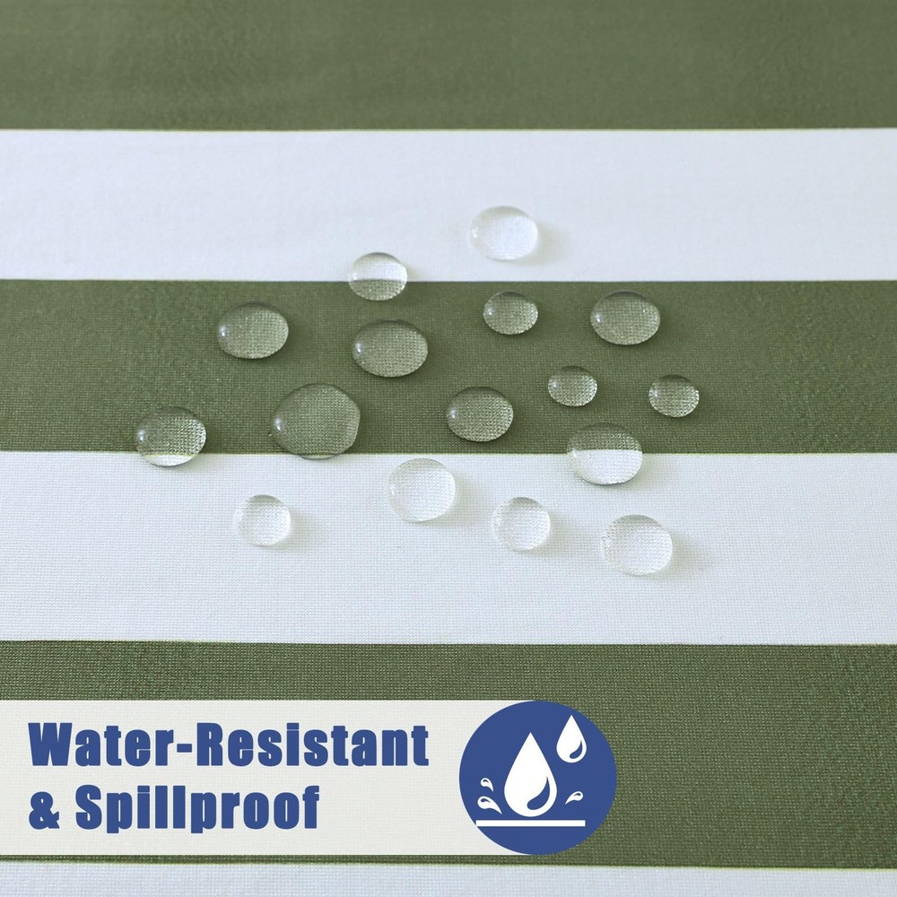 Rectangle Fitted Table Cloth, Waterproof Spandex Elastic Tablecloths, Fits fo...