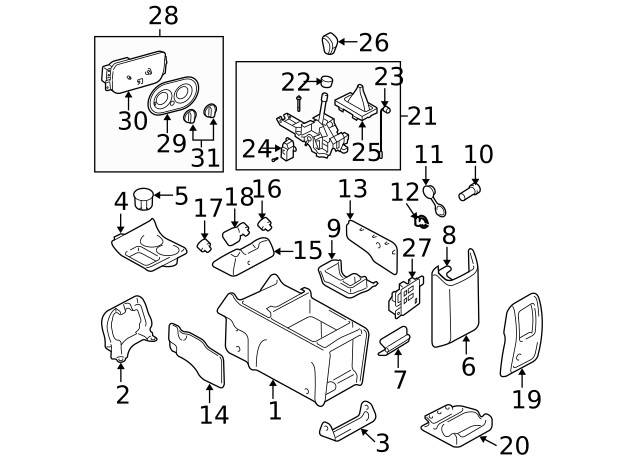 Genuine Ford Dash Control Unit 2L7Z-19980-BB