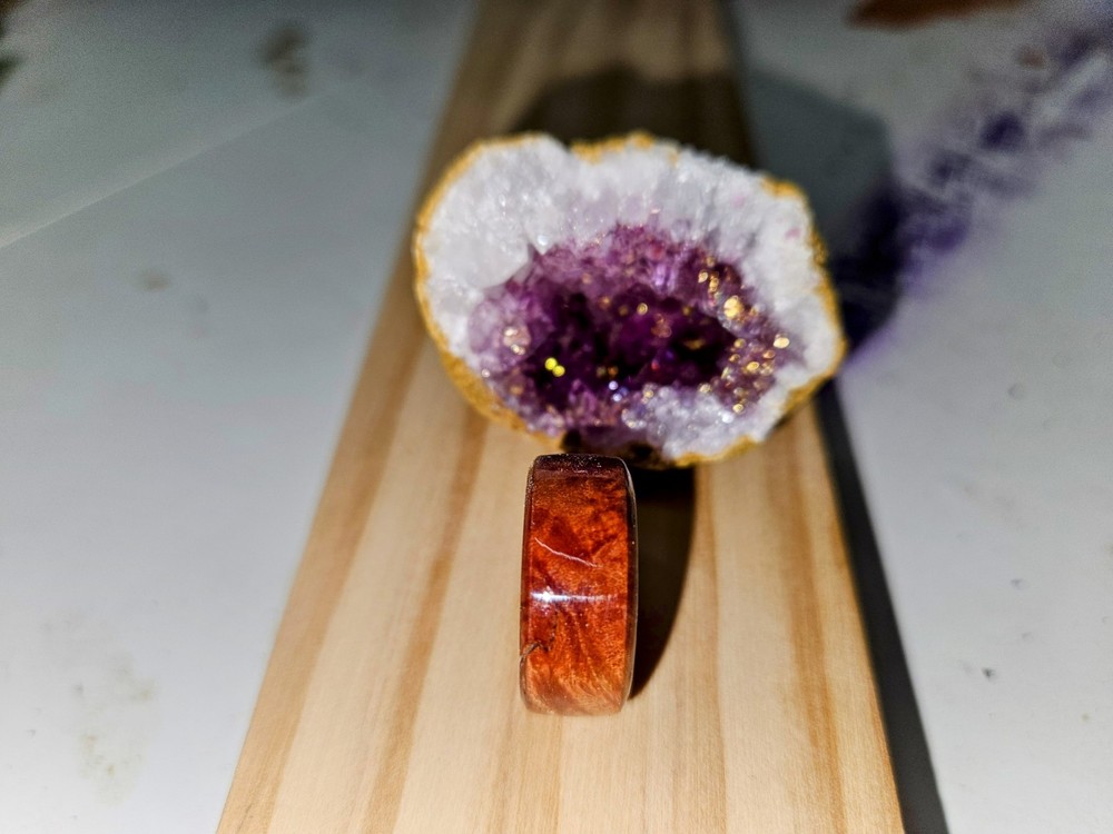 Solid Wood Ring. Stabalized Mesquite Burl. Size(s) 5-14