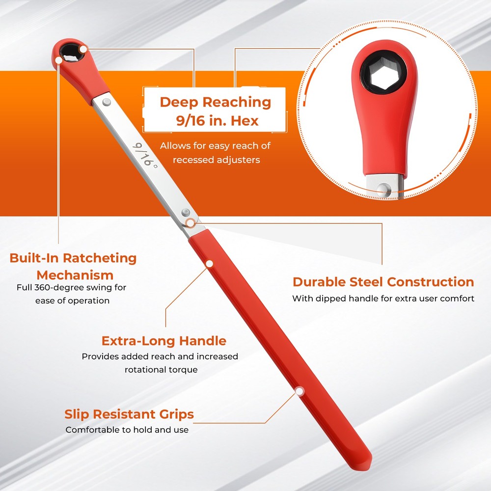 4-Piece Set Automatic Slack Adjuster Tool Set Wrenchs & Slack adjuster tools