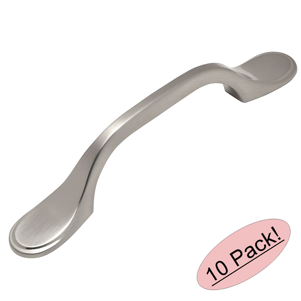 *10 Pack* Cosmas Cabinet Hardware Satin Nickel Handle Pulls #9533SN