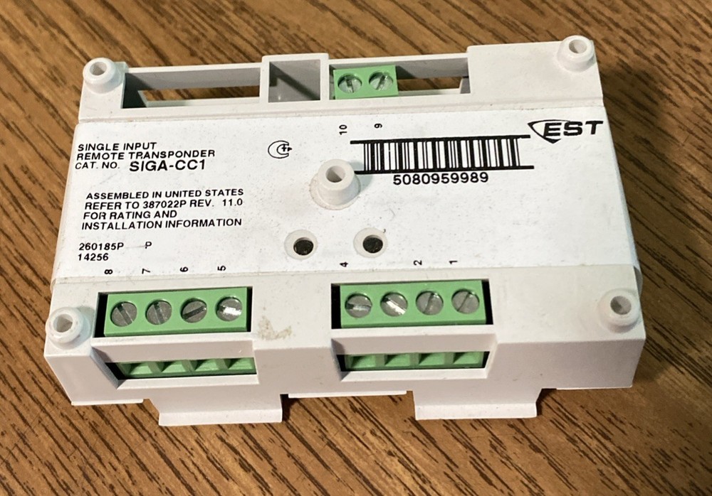 EST Edwards SIGA-CC1 Fire Alarm Single Input Signal Module.