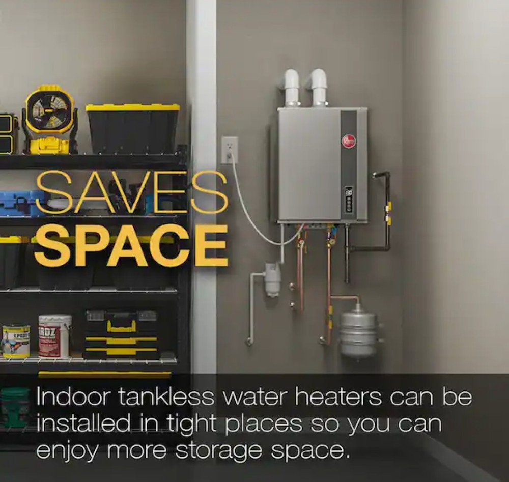 Rheem Tankless Water Heater Natural Gas Indoor 9.5 GPM SMART WIFI ECOH200DVELN-3
