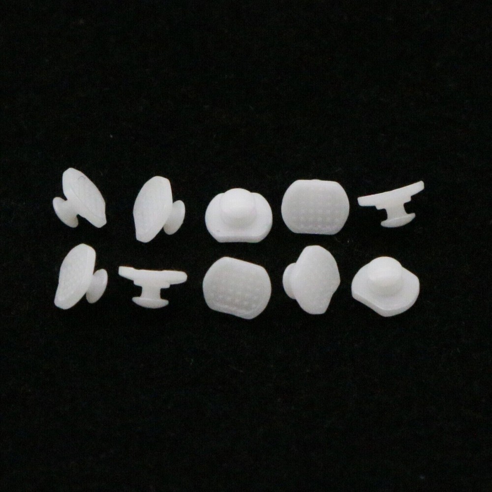 Dental Orthodontic Composite Ceramic Lingual Button Bondable Rectangular Base 10