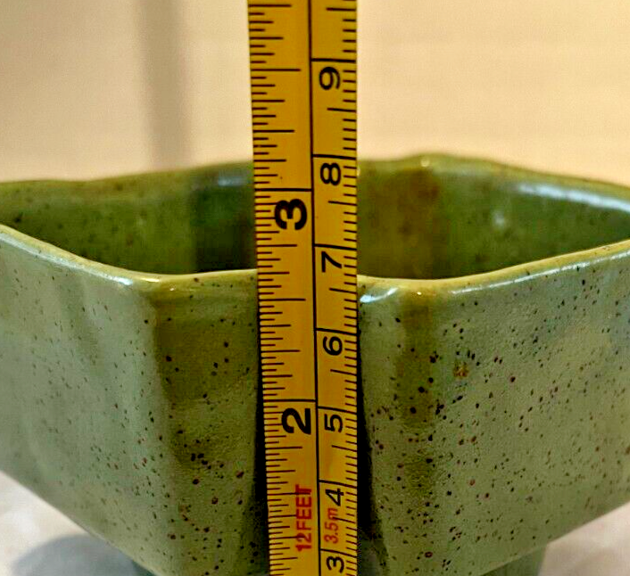 flower vase small green