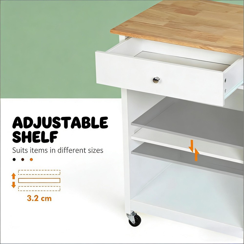 Mobile Kitchen Island,Portable Kitchen Cart