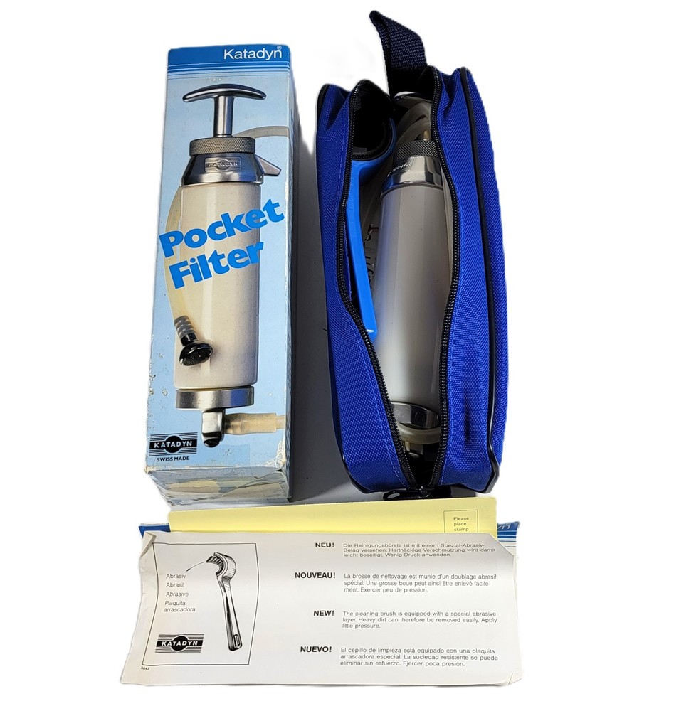 Katadyn Pocket Water Filter Backpacking New Open Box