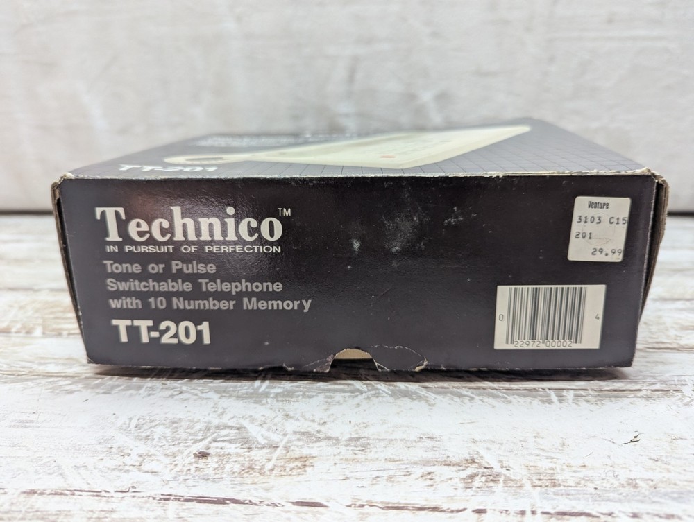 Technico vintage talaphone TT-201 open box 10 number memory