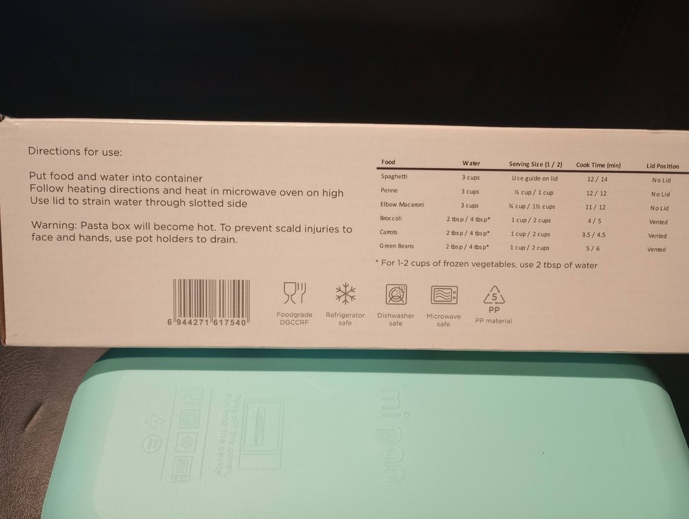Microwave Pasta Box Cooker ~ NEW