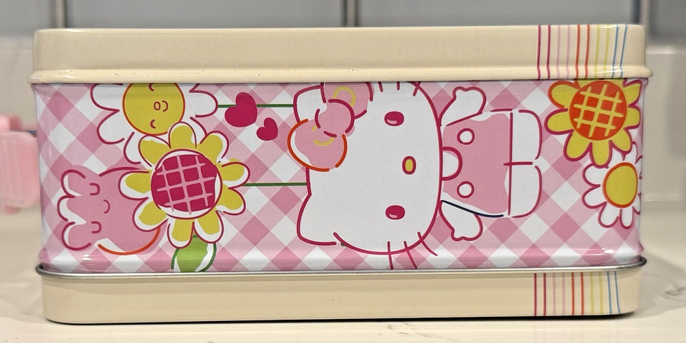 Hello Kitty Sanrio Metal Lunch Box Tin Storage Case Fresh Tin Box Co