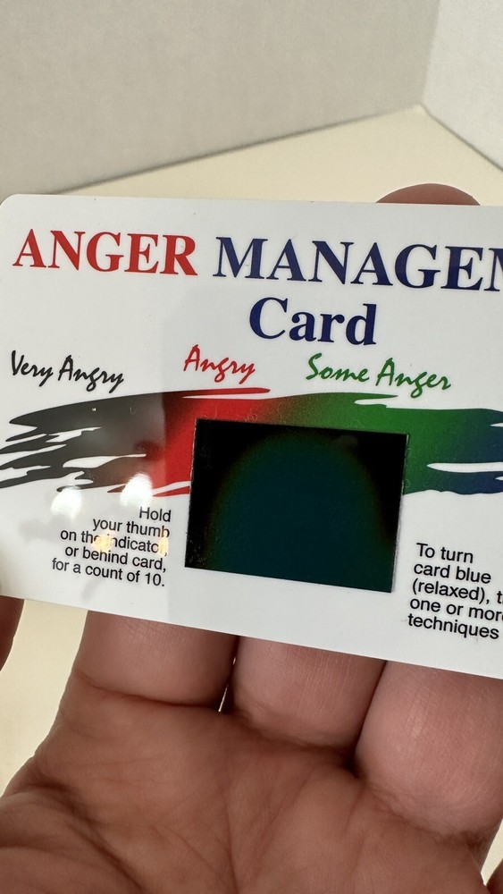 anger management card
