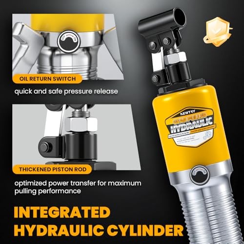 Hydraulic Gear Puller Kit, Wheel Bearing Pulling Separator, 3 Jaw 10 Ton