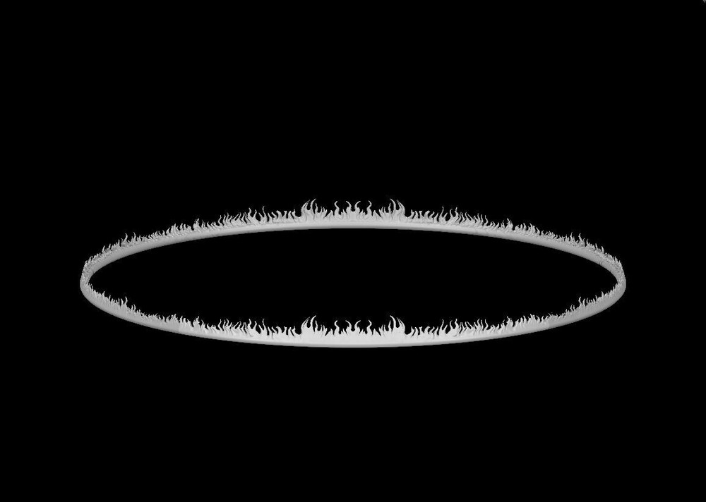 Fireball Radius Ring Spell Effect 28mm Scale DND D&D Tabletop Mini