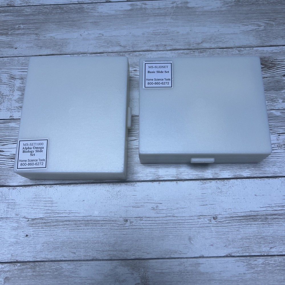 Home Science Tools Slide Set Alpha Omega Biology Set & Basic Slide Set