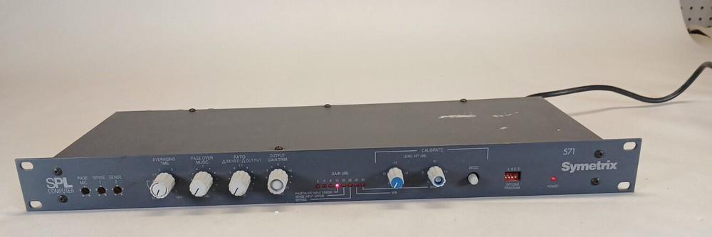 Symetrix 571 SPL Ambient Noise Sensing Automatic Level Controller UNTESTED