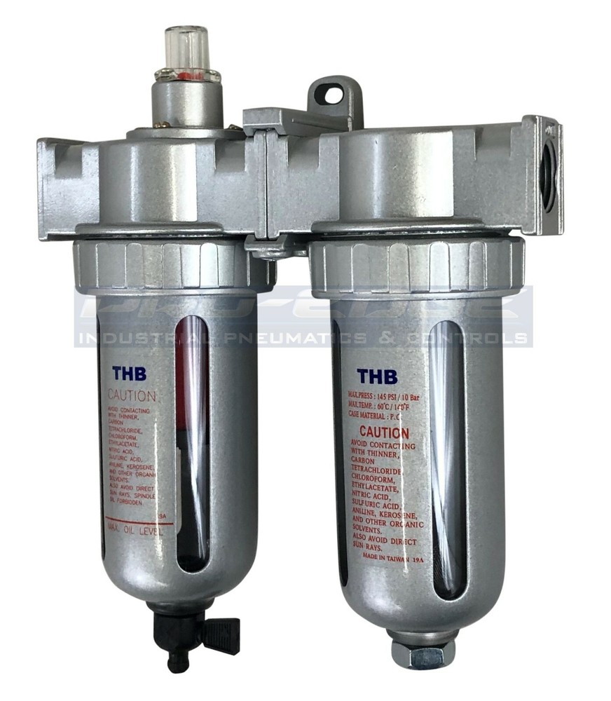 3/8" COMPRESSED AIR INLINE FILTER & DESICCANT DRYER COMBINATION