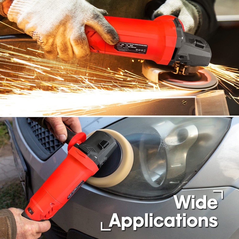 SHALL Angle Grinder Tool 7.5Amp 4-1/2 Inch, 6-Variable-Speed Grinders Power T...