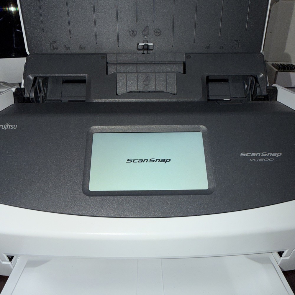 Fujitsu ScanSnap iX1500 Wireless Duplex Document Scanner Touchscreen Tested