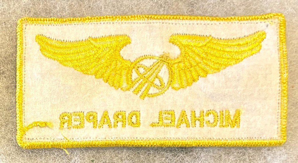 NASA Michael Draper Cloth Flight Jacket Name Tag