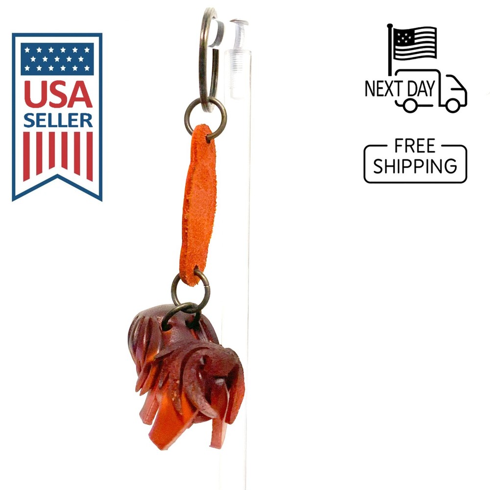 SHIH TZU Handmade Leather Keyring