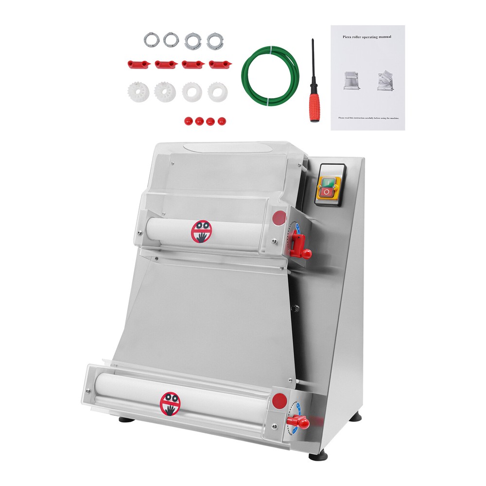 4"-16" Electric Dough Roller Sheeter Pastry Pizza Maker Press Making Machine New
