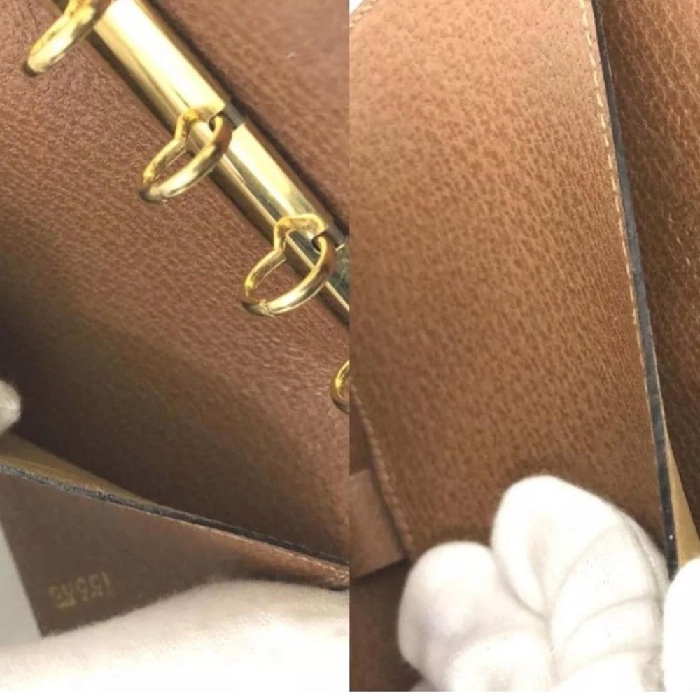 GUCCI Horse Bit Leather Notebook Cover Set