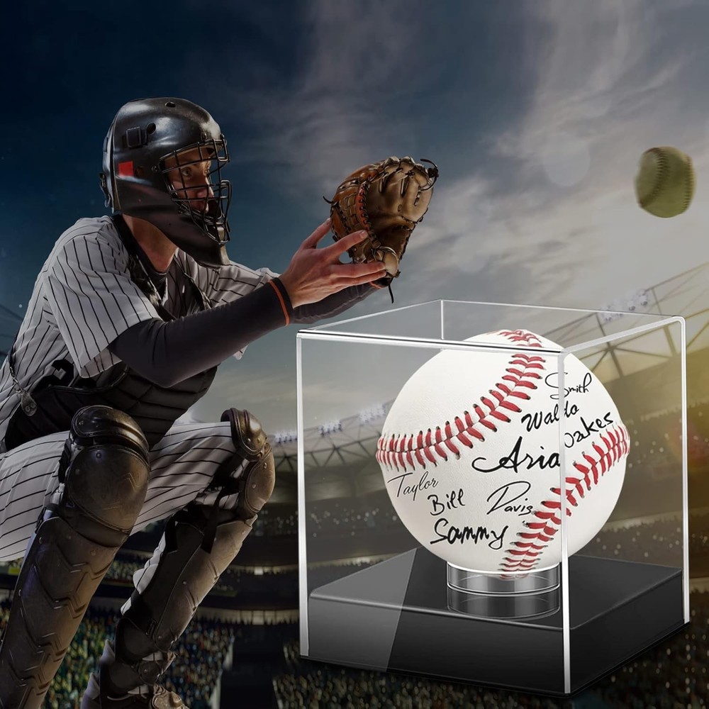 Multi-Purpose Acrylic Display Case - Ideal for Baseball, Golf Balls & More