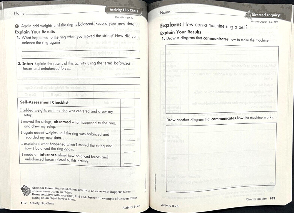 4th Grade - SCIENCE - ACTIVITY BOOK - TEACHER EDITION (2006, Foresman)