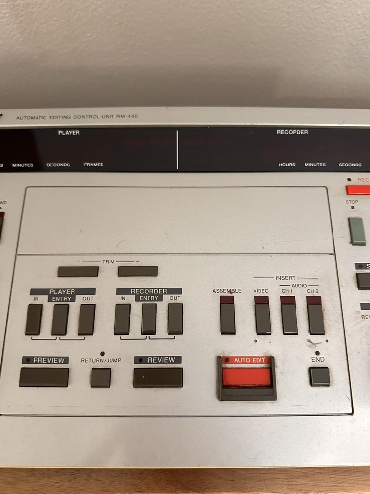 SONY Model RM-440 - Professional Video Automatic Editing Control Unit