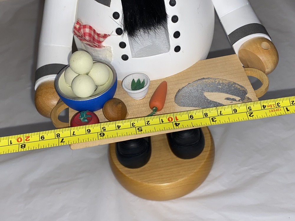 Incomplete Richard Glasser Nutcracker Chef Cook ￼ Missing Turkey Erzgebirge 14”