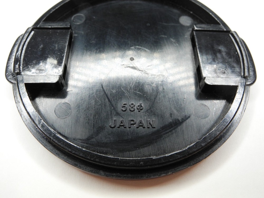 Mamiya 58mm Genuine Black Snap On Front Camera Lens Cap