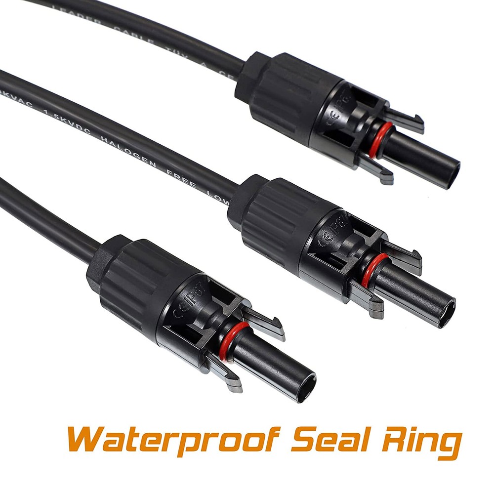 Solar Panel Y / T Branch Cable Connection Waterproof Adapter Connector Extension
