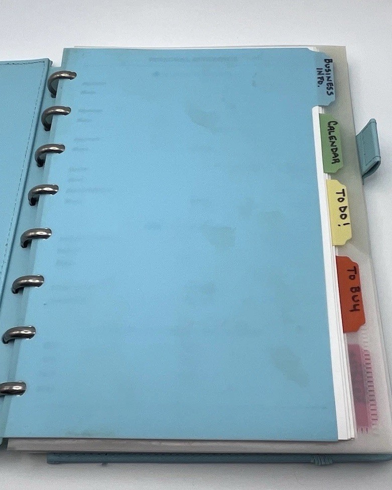 Tiffany Blue Martha Stewart Disc Notebook - Stack On 9 inches