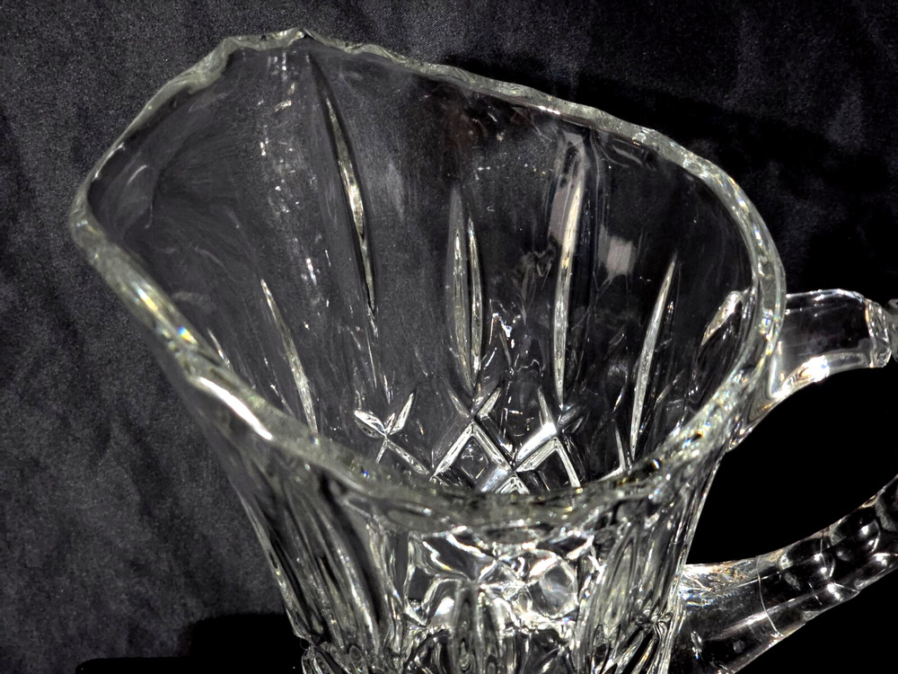 Gorham King Edward Crystal Pitcher 32oz – Unique Handle Separation (See Notes)