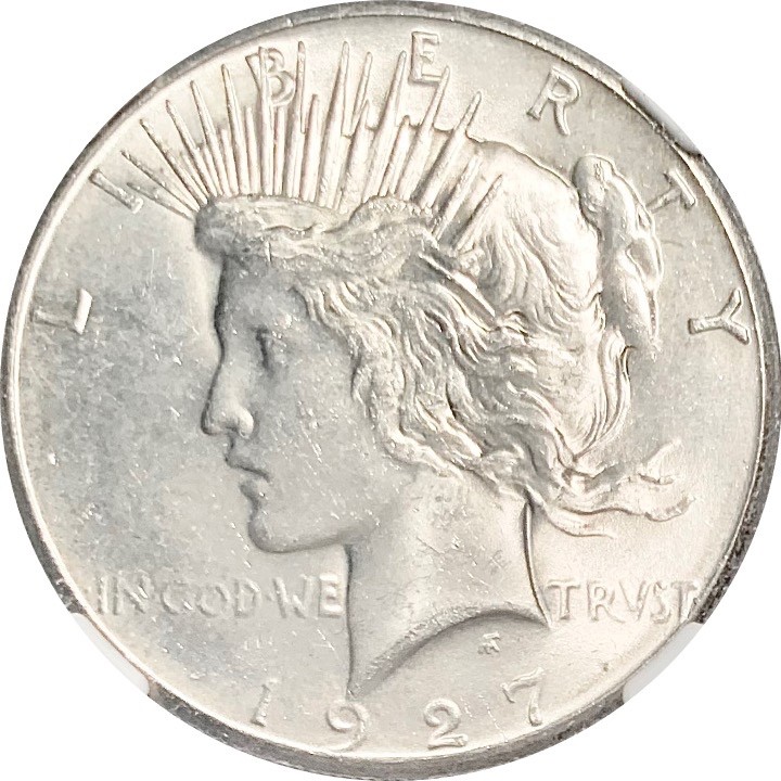1927 Peace Silver Dollar NGC MS 64