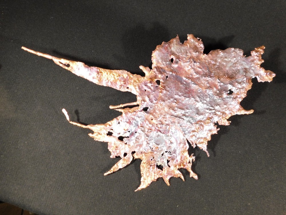 BIG! Bright Solid Solid COPPER Splash ART Sculpture Arizona 431gr