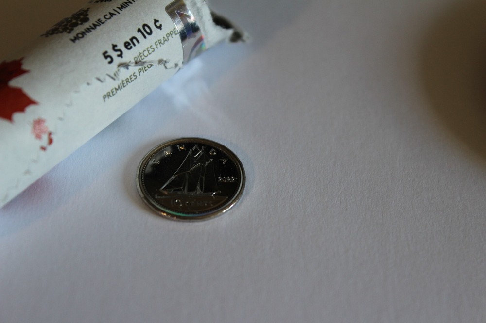 2022 Canada First Strike Dime Direct from Special Wrap Roll..Uncirculated