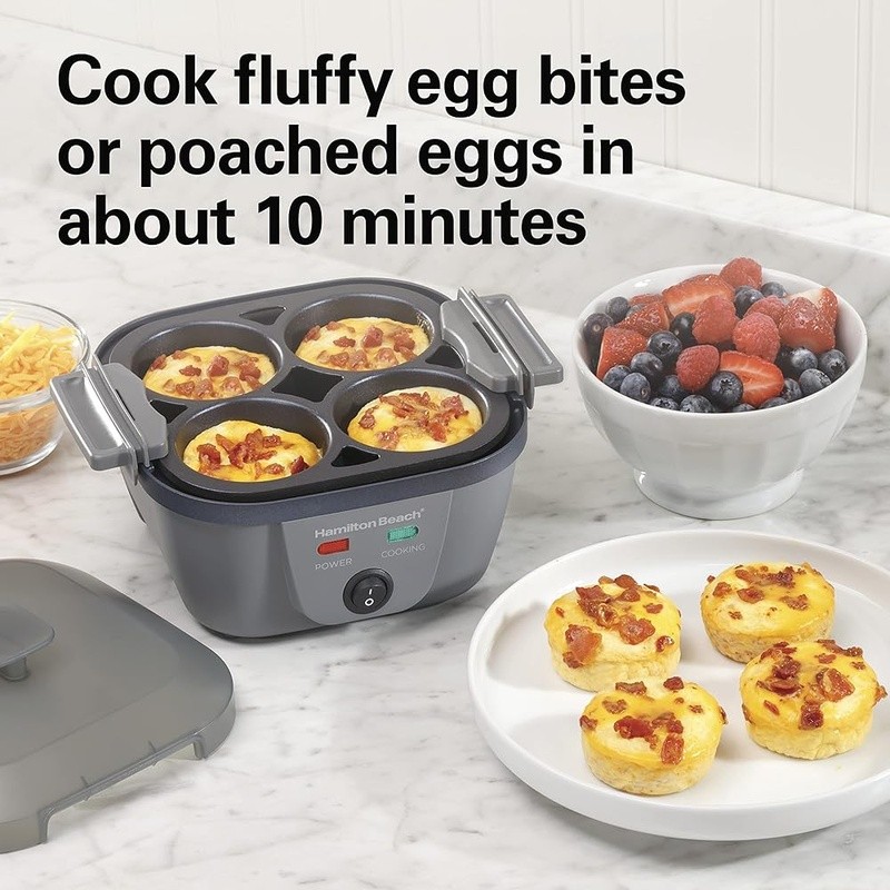 Egg Cooker Make Egg Bites Poached Hard Boiled Omelets Scrambled Eggs Easy Clean